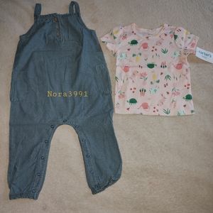 babygirl outfit set size 24 months NWT